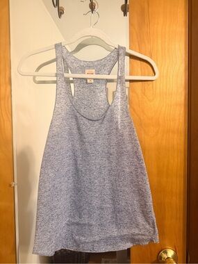 Mossimo Supply Co. Light Blue Heather Racerback Tank